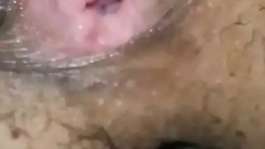 Shy Tamil girl pussy hole explored on cam