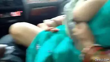Horny Marwadi Milf Aunty Sucks Lover’s Cock In The Car