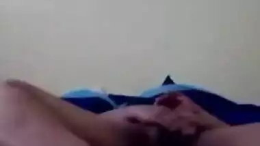 Desi Horny Bhabi Fingering Hairy Pussy