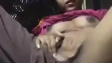 Indian girl fingering pussy with loud moaning
