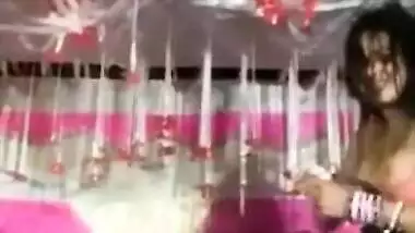 Indian girl very hot stage dance