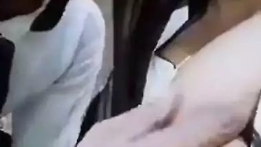 Couple enjoys on terrace in Indian college girl sex video
