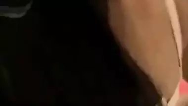 POV dick sucking video of hot boobs showing horny girl