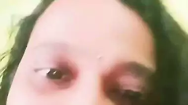 Busty aunty stripping nighty and nude show