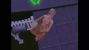 Husband and wife take turns to fuck with their neighbor | Porno Game 3d