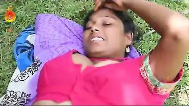 Bollywood aunty boob press & outdoor romance