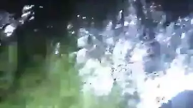 Admiring the shaved pussy of a village bhabhi