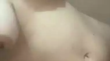 Sexy Indian Punjabi girl stripping nude on selfie cam