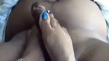 Foot Job Of Horny Indian Wife With Neighbor Guy