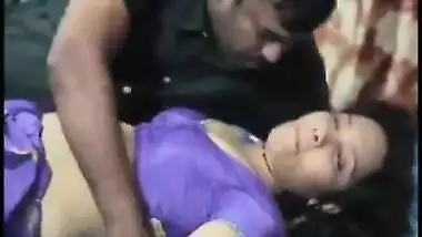 Satin silk Saree Aunty romance with doctor