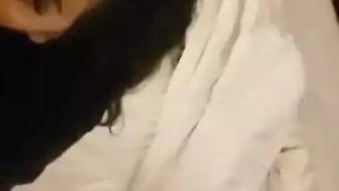 Desi NRI Wife Gives Blowjob To her Hubby In Bed